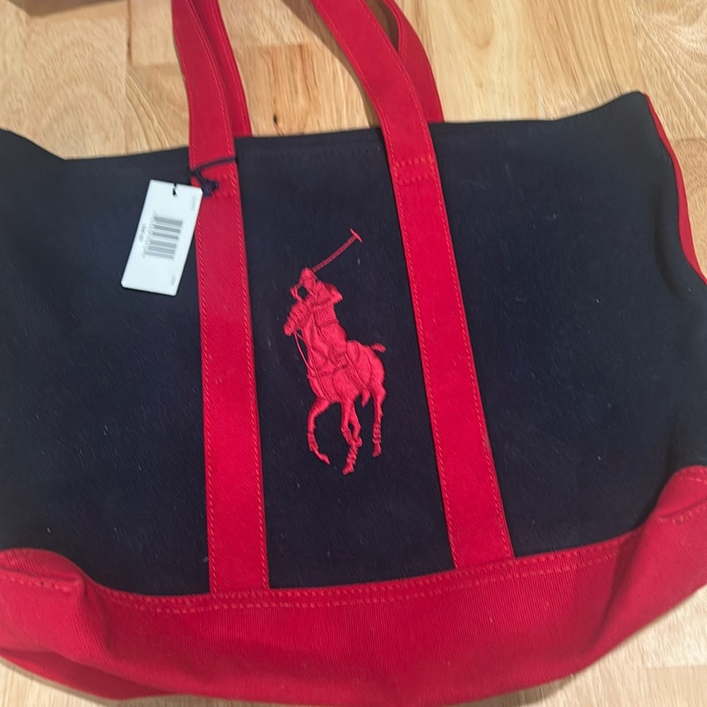 Polo by Ralph Lauren Black and Red Men's Tote